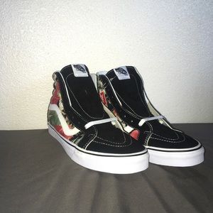Vans Sk8 Hi shoes.